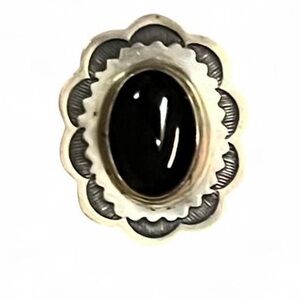 Elegant Black and Silver Cuff Links